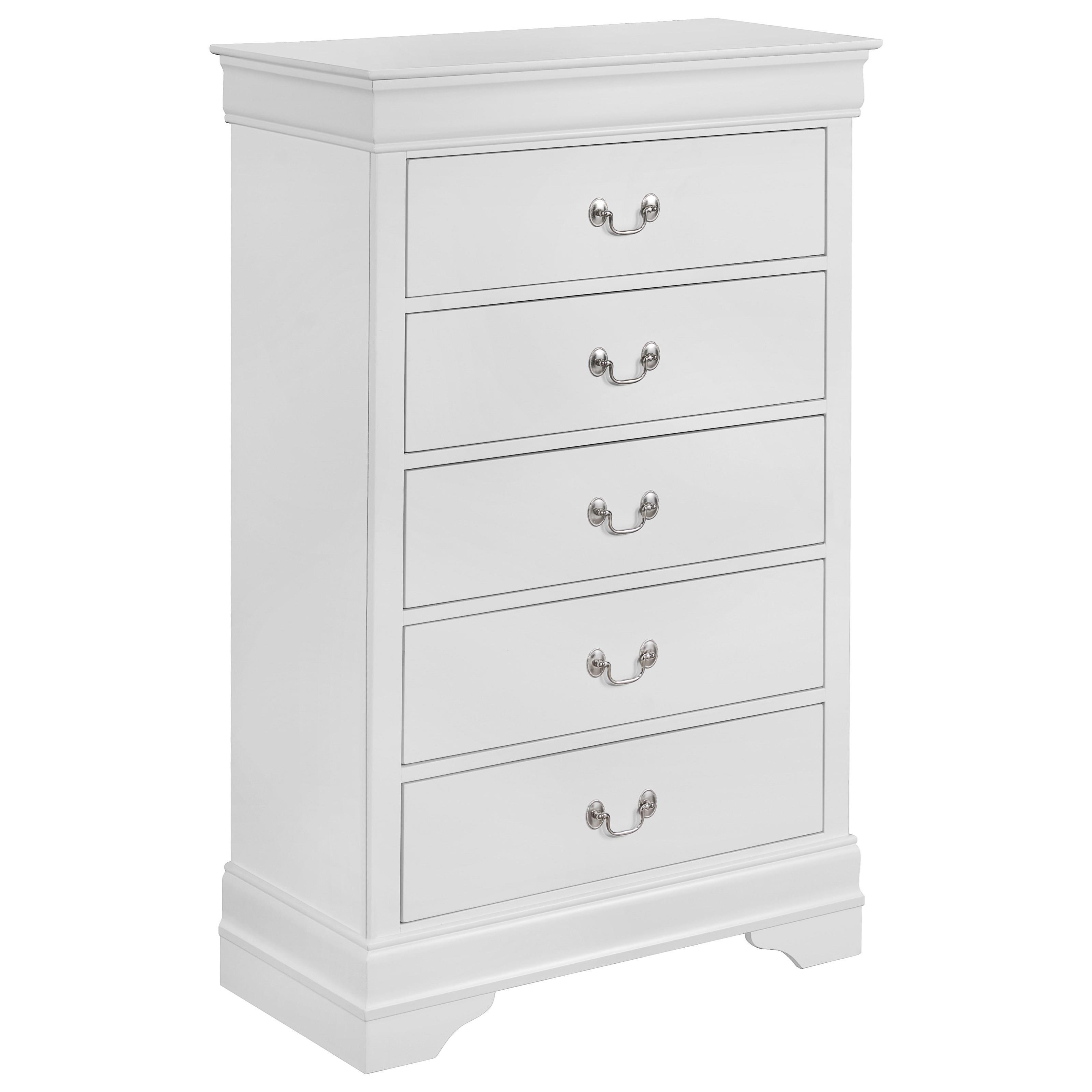 Crown Mark Louis Philip Transitional 5 Drawer Chest A1 Furniture